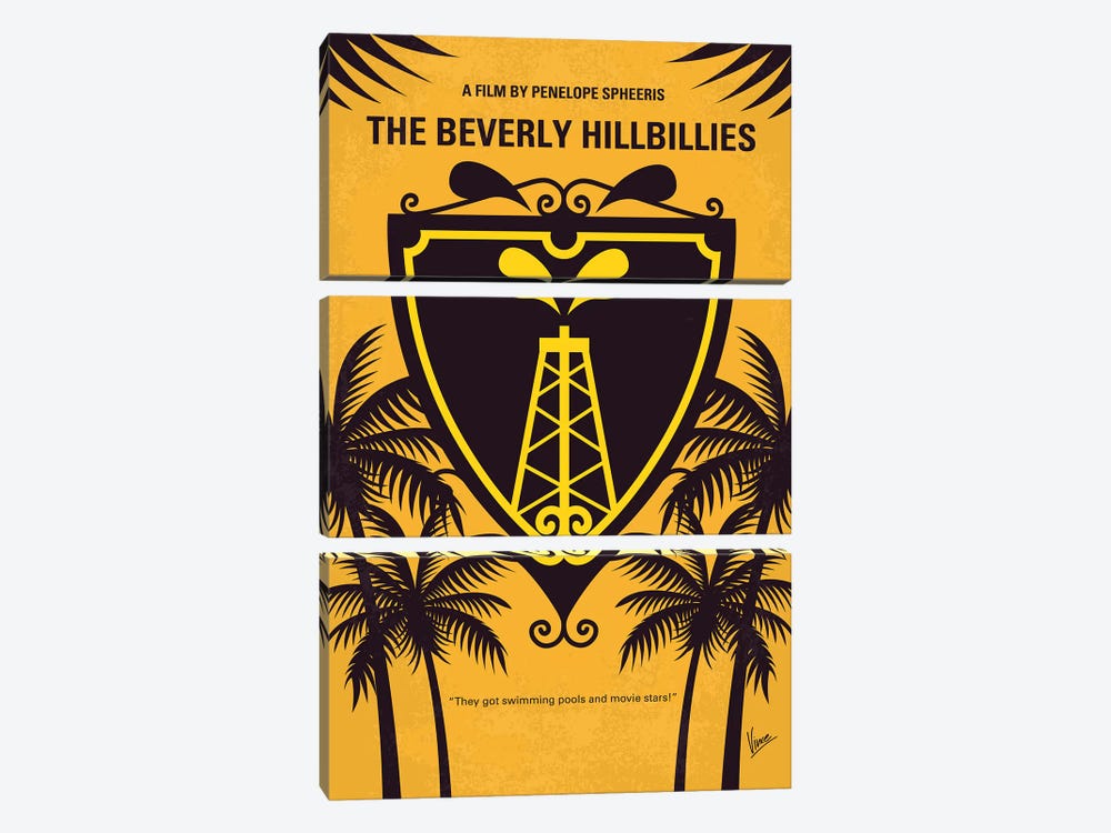 The Beverly Hillbillies Minimal Movie Poster by Chungkong 3-piece Art Print
