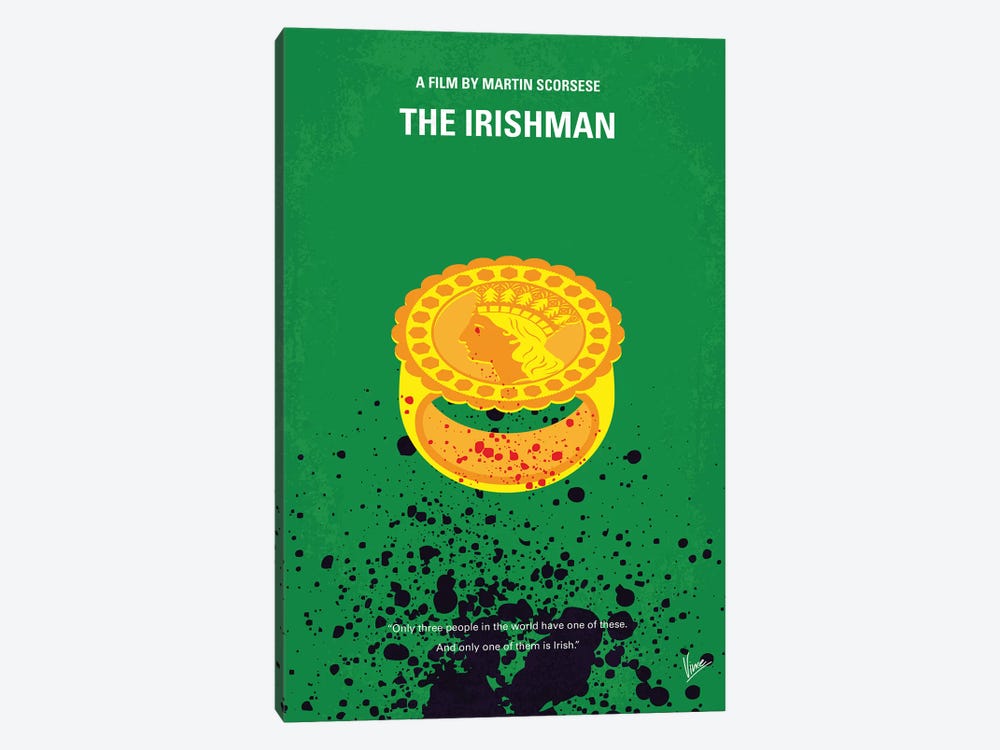 The Irishman Minimal Movie Poster by Chungkong 1-piece Canvas Art