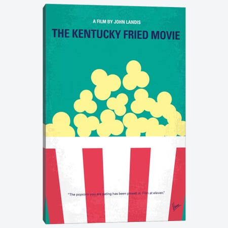 The Kentucky Fried Movie Minimal Movie Poster Canvas Print #CKG1341} by Chungkong Canvas Print