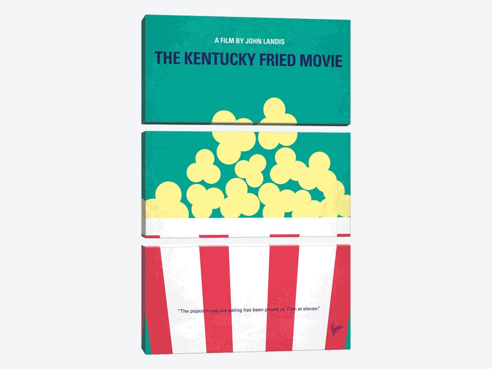The Kentucky Fried Movie Minimal Movie Poster by Chungkong 3-piece Canvas Art