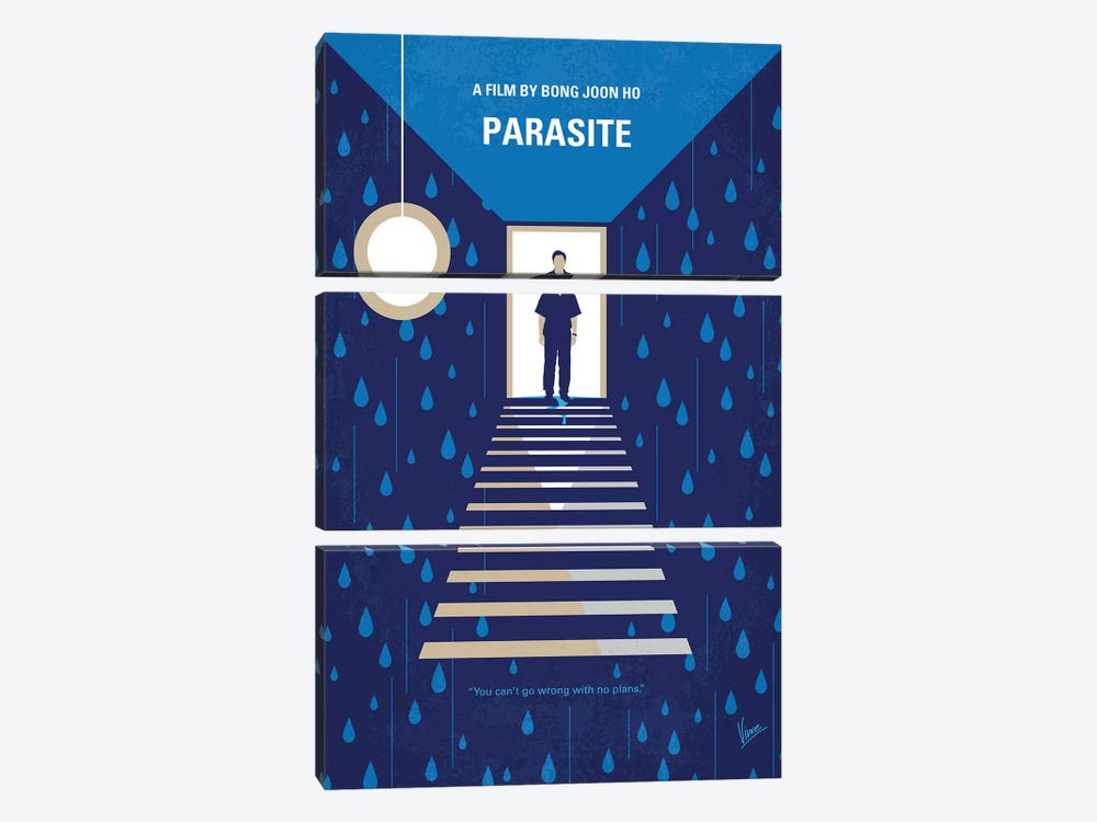 Parasite Minimal Movie Poster 3-piece Canvas Art Print