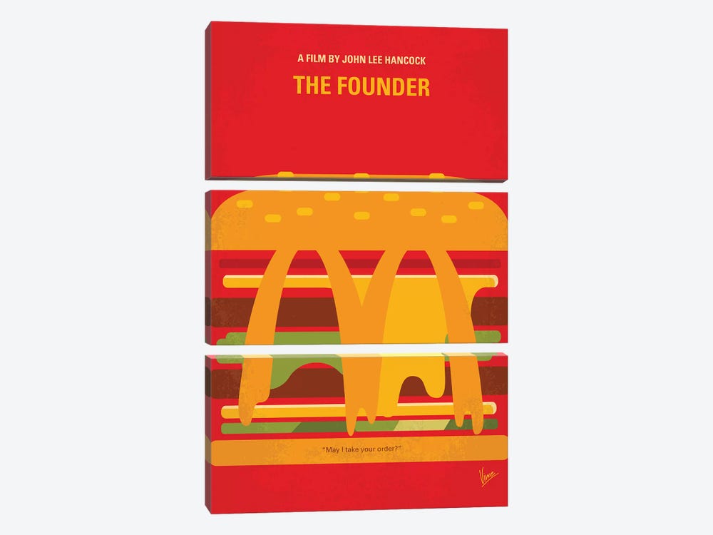 My The Founder Minimal Movie Poster by Chungkong 3-piece Art Print