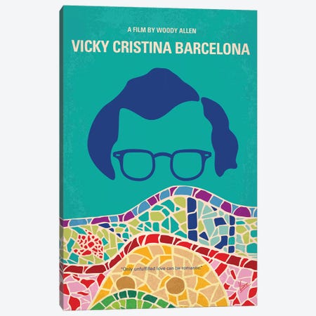 My Vicky Cristina Barcelona Minimal Movie Poster Canvas Print #CKG1352} by Chungkong Canvas Wall Art