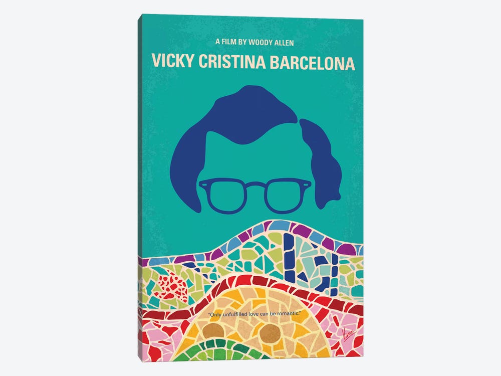 My Vicky Cristina Barcelona Minimal Movie Poster by Chungkong 1-piece Canvas Artwork