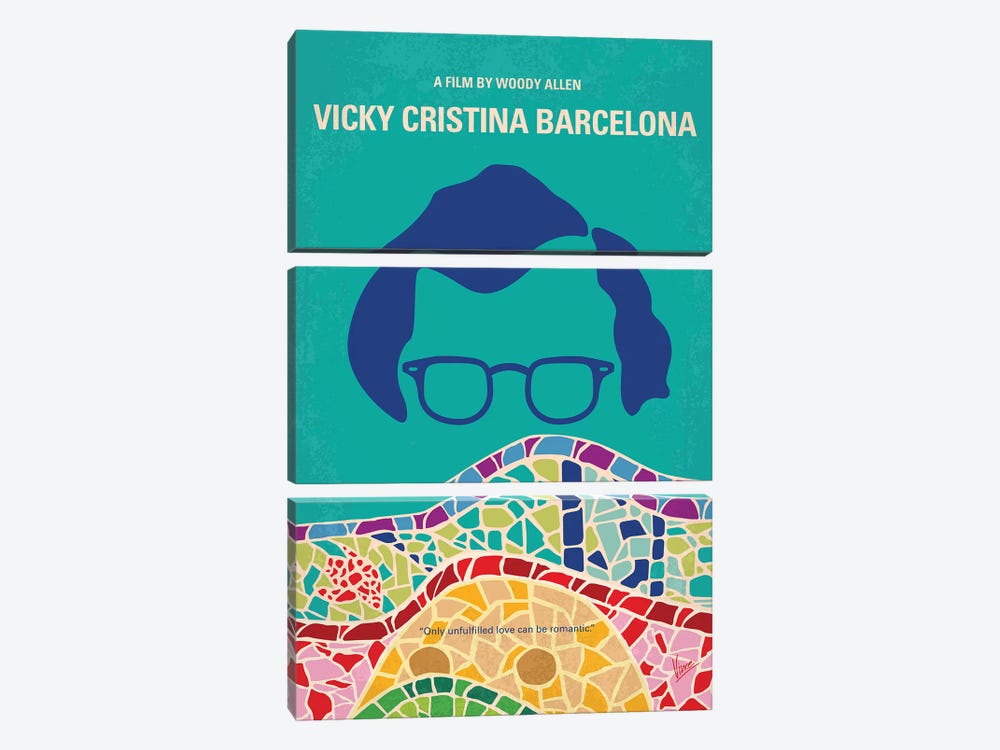 My Vicky Cristina Barcelona Minimal Movie Poster by Chungkong 3-piece Canvas Artwork