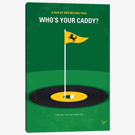 My Whos Your Caddy Minimal Movie Poster Canvas Print #CKG1353} by Chungkong Canvas Wall Art