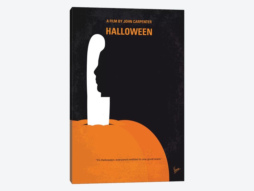 My Halloween Minimal Movie Poster by Chungkong 1-piece Canvas Wall Art