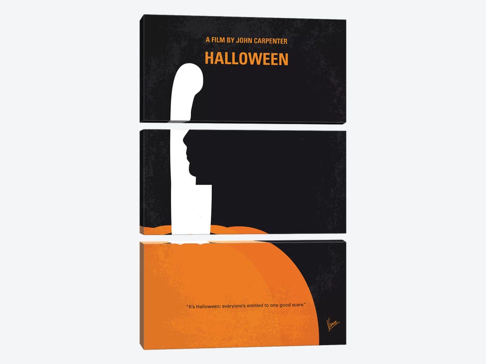 My Halloween Minimal Movie Poster by Chungkong 3-piece Canvas Wall Art