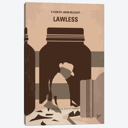 My Lawless Minimal Movie Poster Canvas Print #CKG1356} by Chungkong Canvas Print