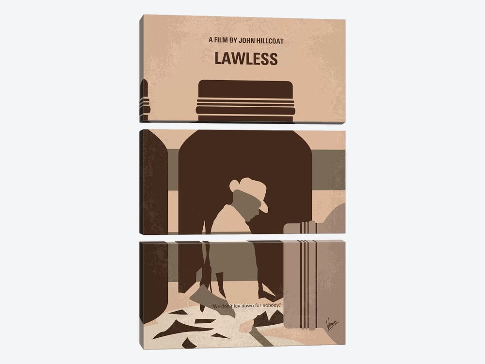My Lawless Minimal Movie Poster by Chungkong 3-piece Canvas Artwork