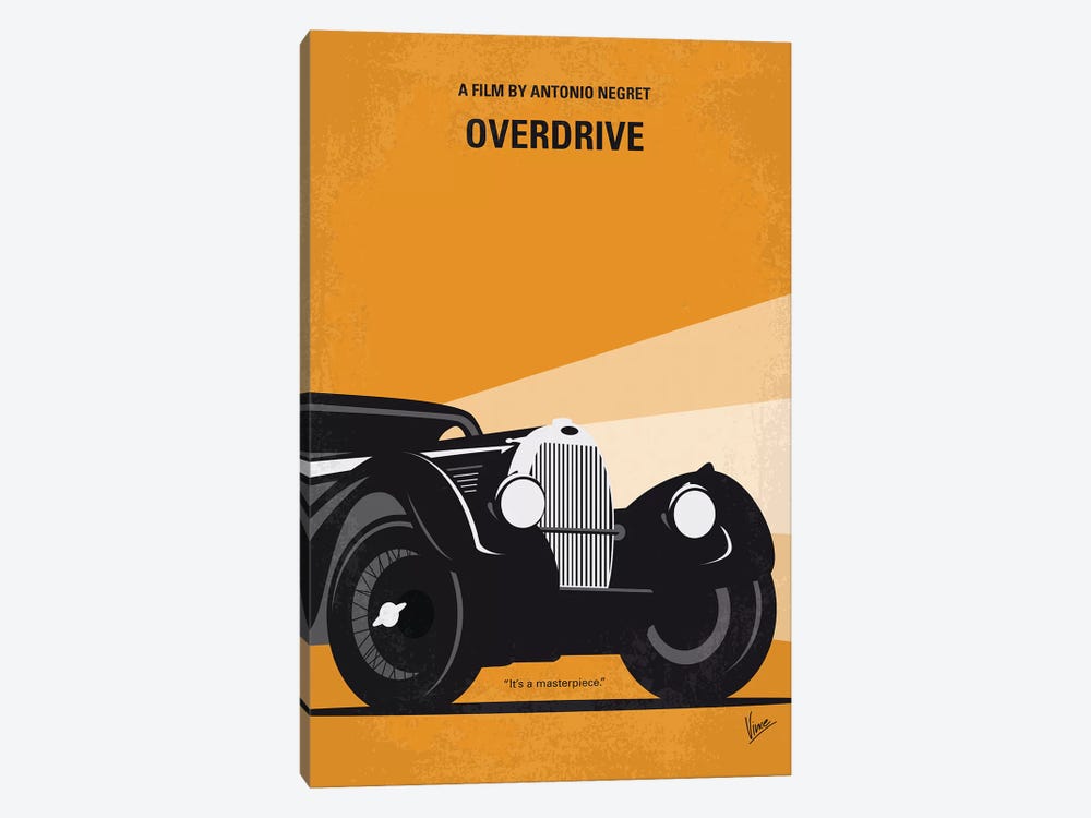 My Overdrive Minimal Movie Poster by Chungkong 1-piece Canvas Wall Art