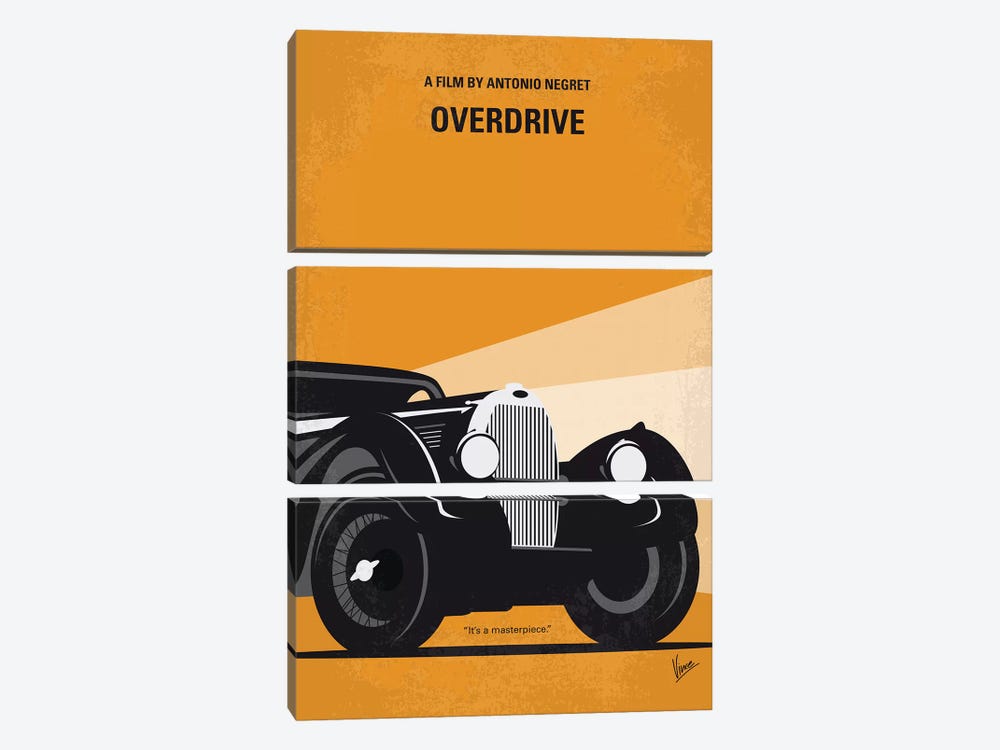 My Overdrive Minimal Movie Poster by Chungkong 3-piece Canvas Artwork