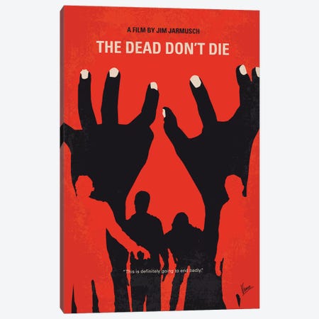 My The Dead Dont Die Minimal Movie Poster Canvas Print #CKG1361} by Chungkong Canvas Print