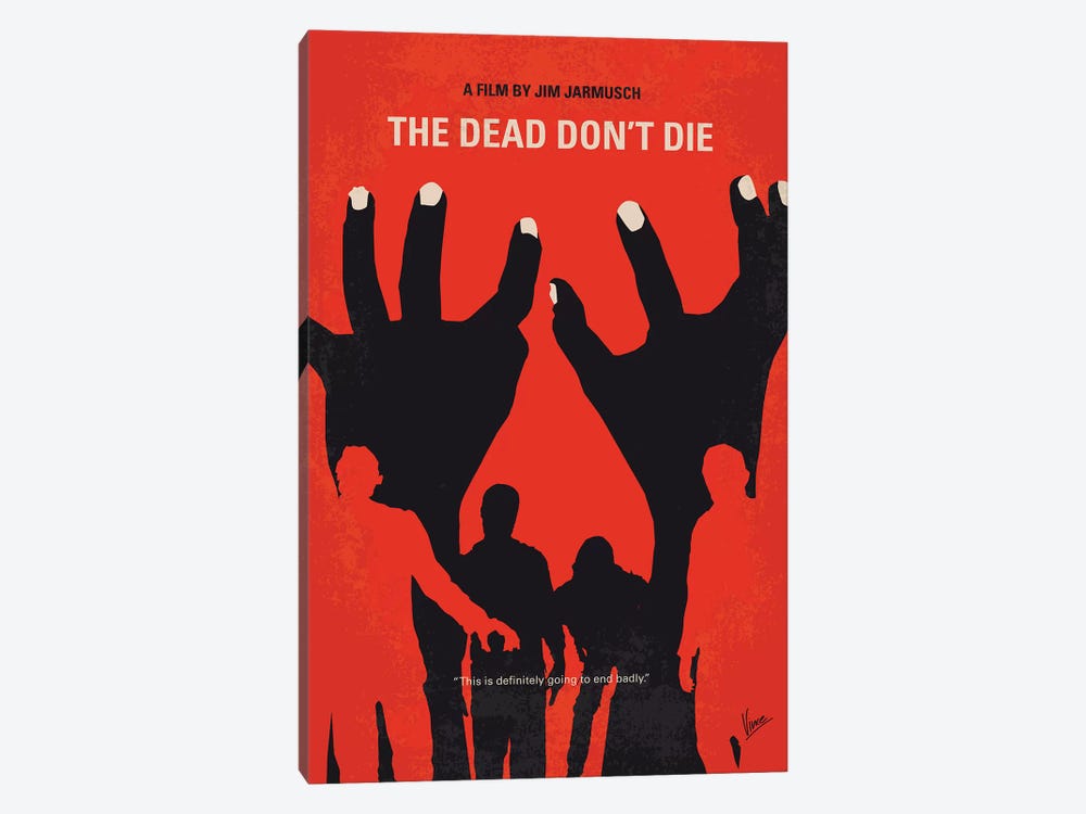 My The Dead Dont Die Minimal Movie Poster by Chungkong 1-piece Canvas Wall Art