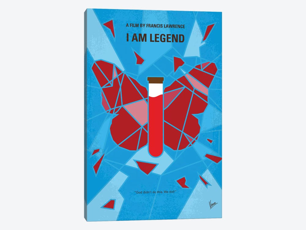 I Am Legend Minimal Movie Poster by Chungkong 1-piece Canvas Art Print