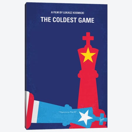 The Coldest Game Minimal Movie Poster Canvas Print #CKG1368} by Chungkong Canvas Print