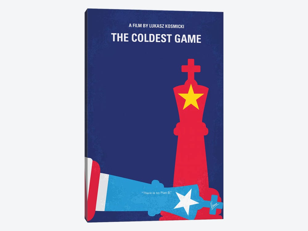 The Coldest Game Minimal Movie Poster by Chungkong 1-piece Canvas Art Print
