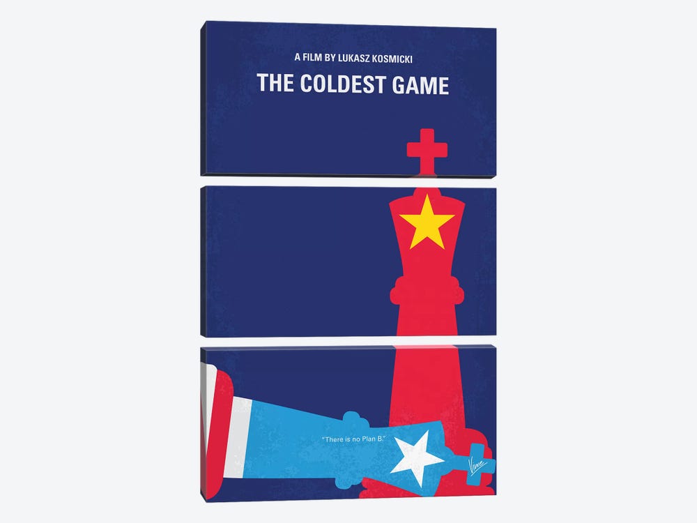 The Coldest Game Minimal Movie Poster by Chungkong 3-piece Canvas Print