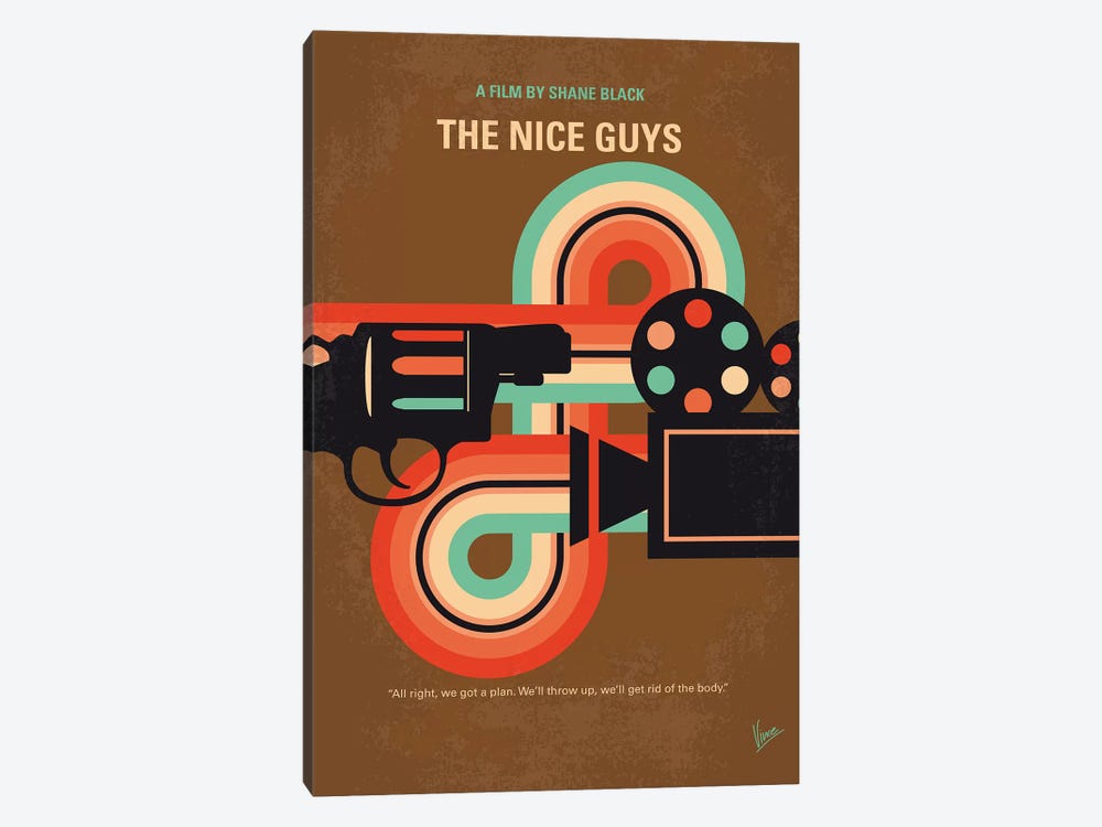 The Nice Guys Minimal Movie Poster by Chungkong 1-piece Canvas Art
