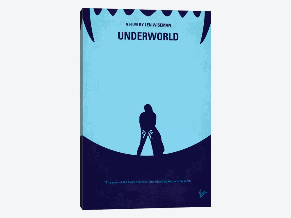 Underworld Minimal Movie by Chungkong 1-piece Canvas Print