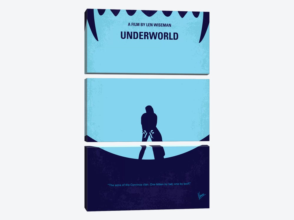 Underworld Minimal Movie by Chungkong 3-piece Art Print