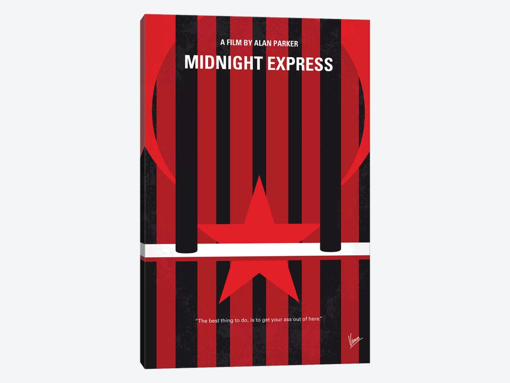 Midnight Express Minimal Movie Poster by Chungkong 1-piece Canvas Art