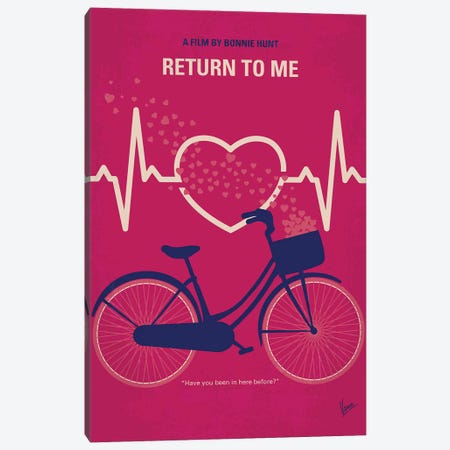 Return To Me Minimal Movie Poster Canvas Print #CKG1371} by Chungkong Canvas Art