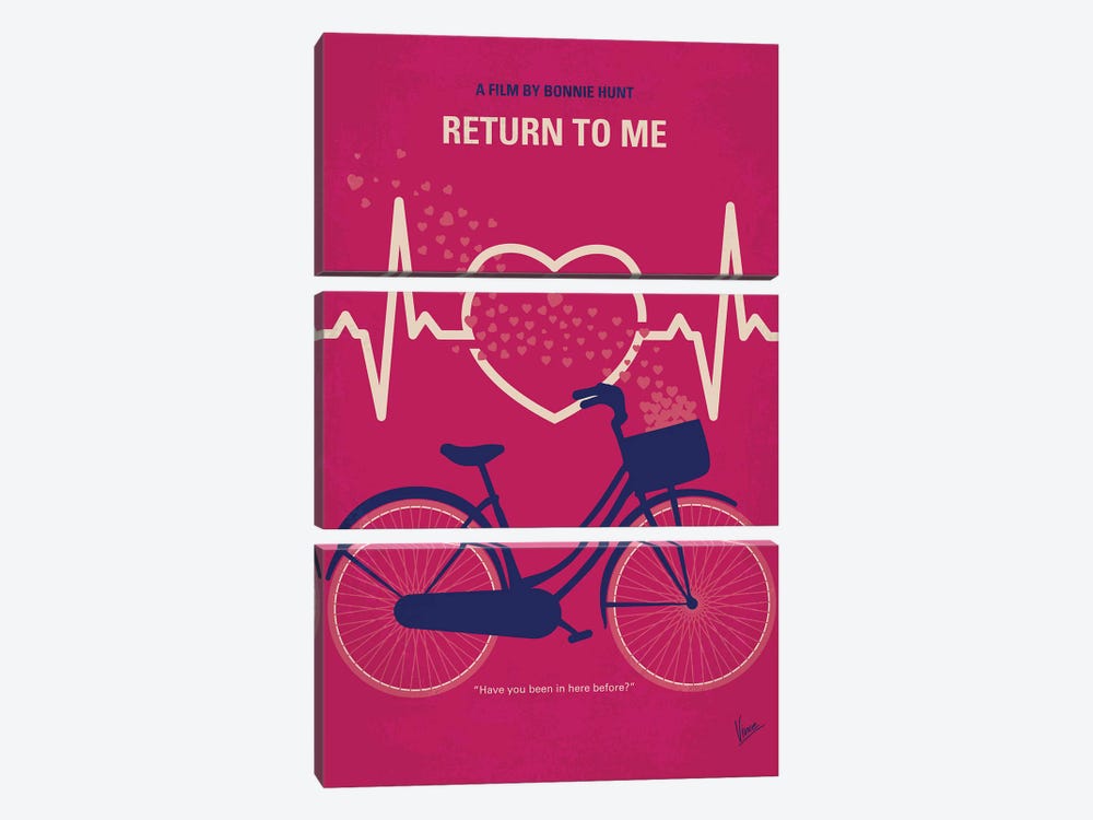 Return To Me Minimal Movie Poster by Chungkong 3-piece Art Print