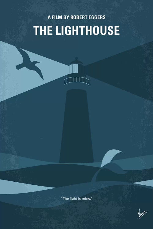 The Lighthouse Minimal Movie Poster by Chungkong wall art