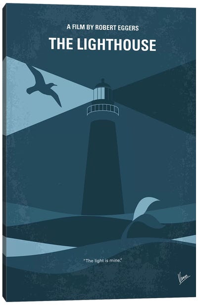 The Lighthouse Minimal Movie Poster Canvas Art Print - Lighthouse Art