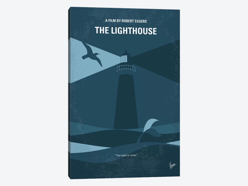 The Lighthouse Minimal Movie Poster by Chungkong 1-piece Canvas Wall Art
