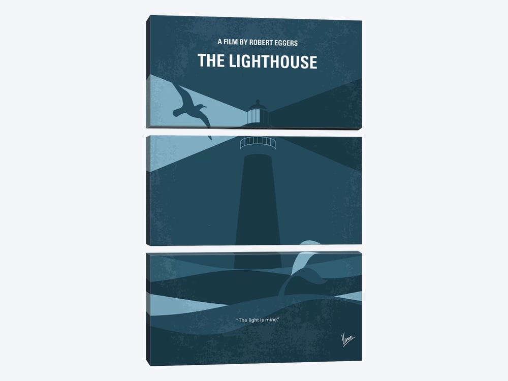 The Lighthouse Minimal Movie Poster by Chungkong 3-piece Canvas Wall Art