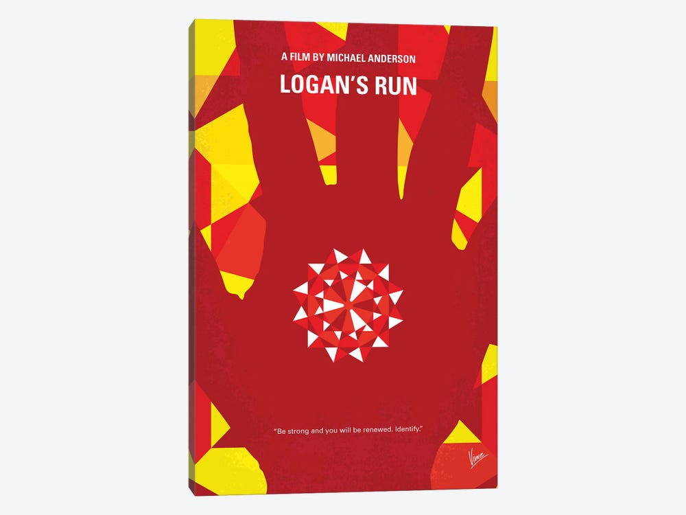 My Logans Run Minimal Movie Poster by Chungkong 1-piece Canvas Print