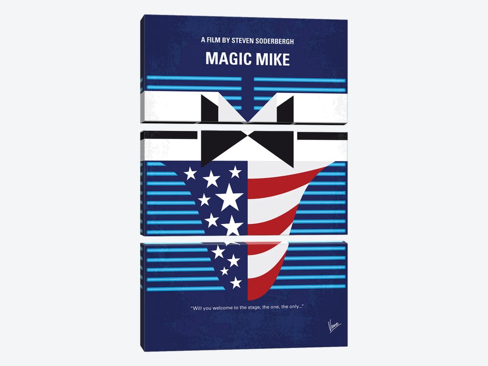My Magic Mike Minimal Movie Poster by Chungkong 3-piece Art Print
