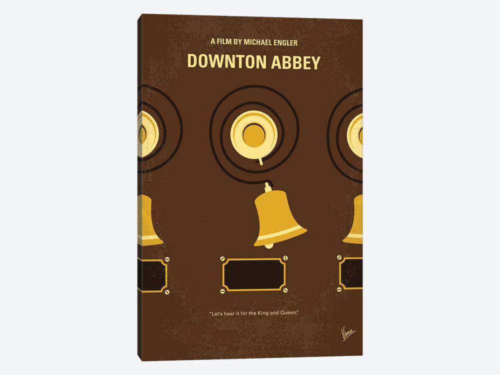 My Downton Abbey Minimal Movie Poster by Chungkong 1-piece Canvas Art Print