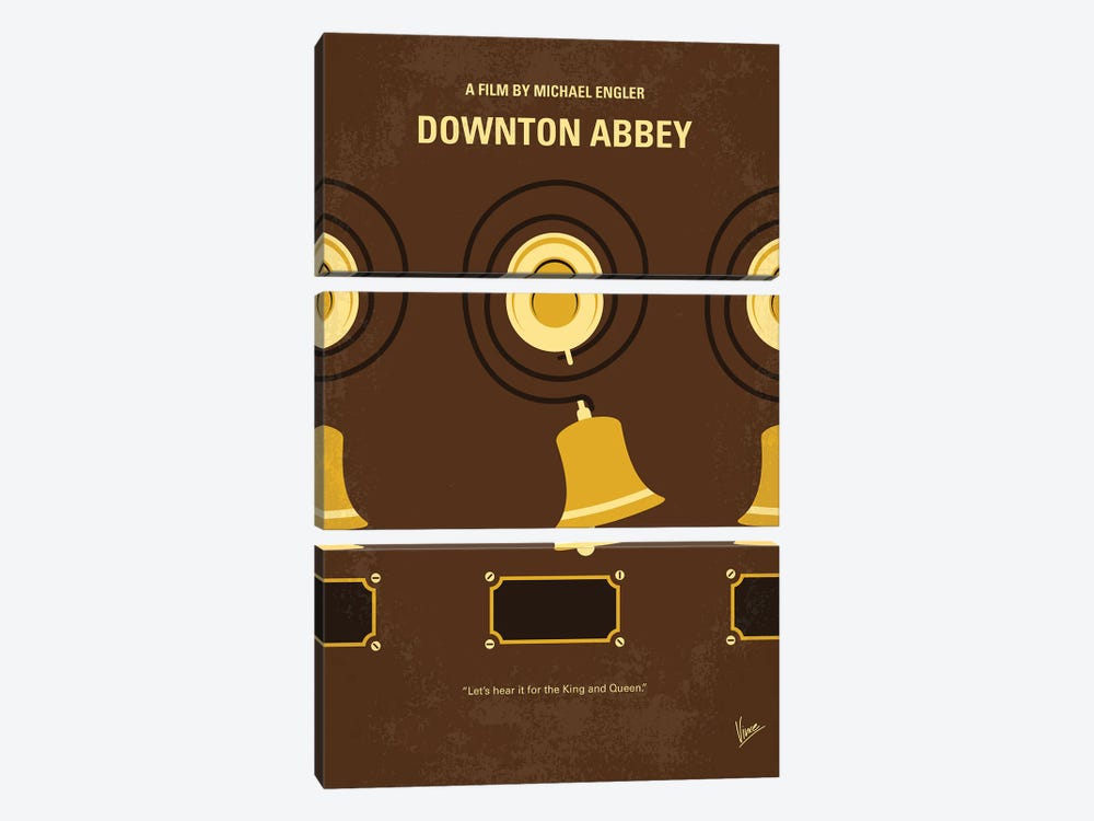 My Downton Abbey Minimal Movie Poster by Chungkong 3-piece Canvas Print