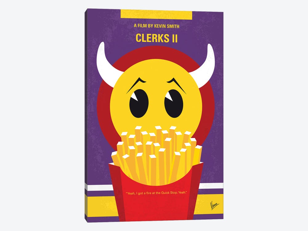 My Clerks 2 Minimal Movie Poster by Chungkong 1-piece Canvas Art