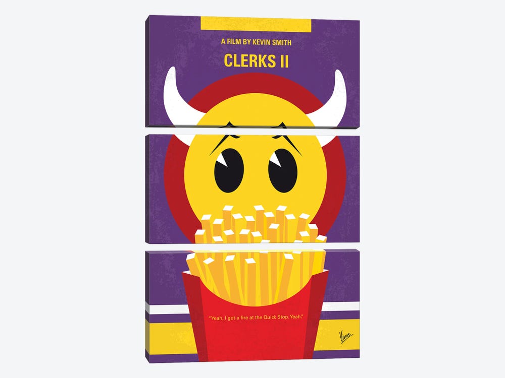 My Clerks 2 Minimal Movie Poster by Chungkong 3-piece Canvas Artwork