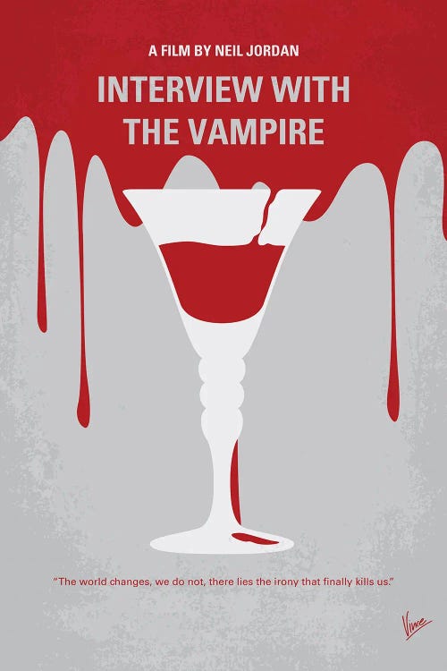 My Interview With The Vampire Minimal Movie Poster