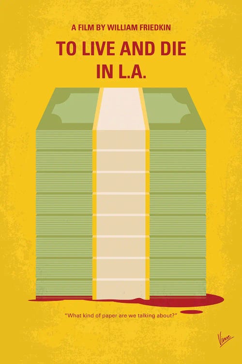 My To Live And Die In La Minimal Movie Poster