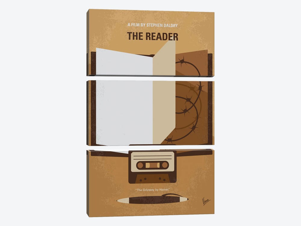 My The Reader Minimal Movie Poster by Chungkong 3-piece Canvas Art