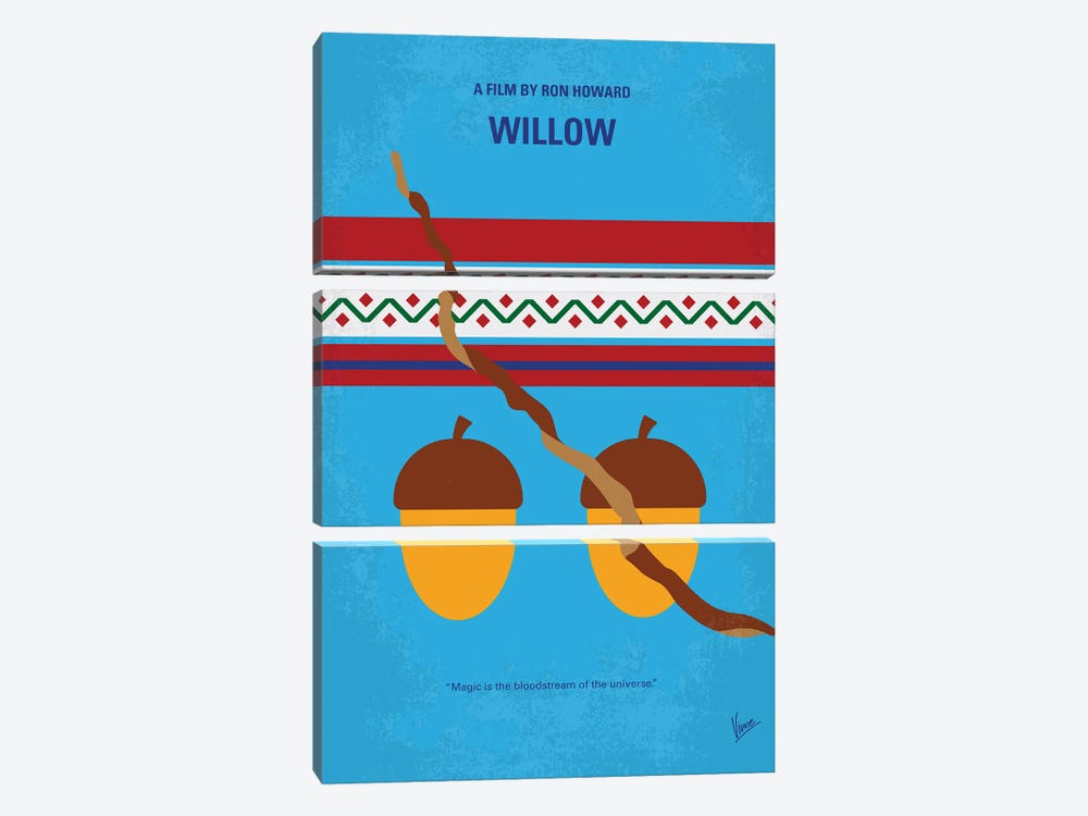 My Willow Minimal Movie Poster by Chungkong 3-piece Canvas Art Print