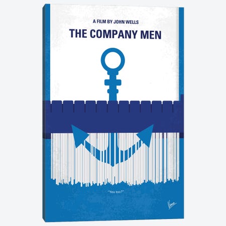 My The Company Men Minimal Movie Poster Canvas Print #CKG1398} by Chungkong Canvas Art