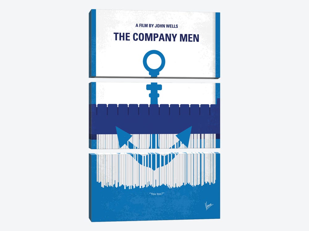 My The Company Men Minimal Movie Poster by Chungkong 3-piece Canvas Artwork