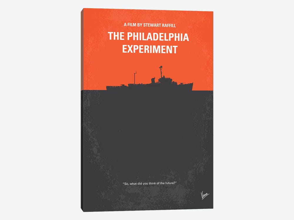 The Philadelphia Experiment Minimal Movie Poster by Chungkong 1-piece Canvas Artwork