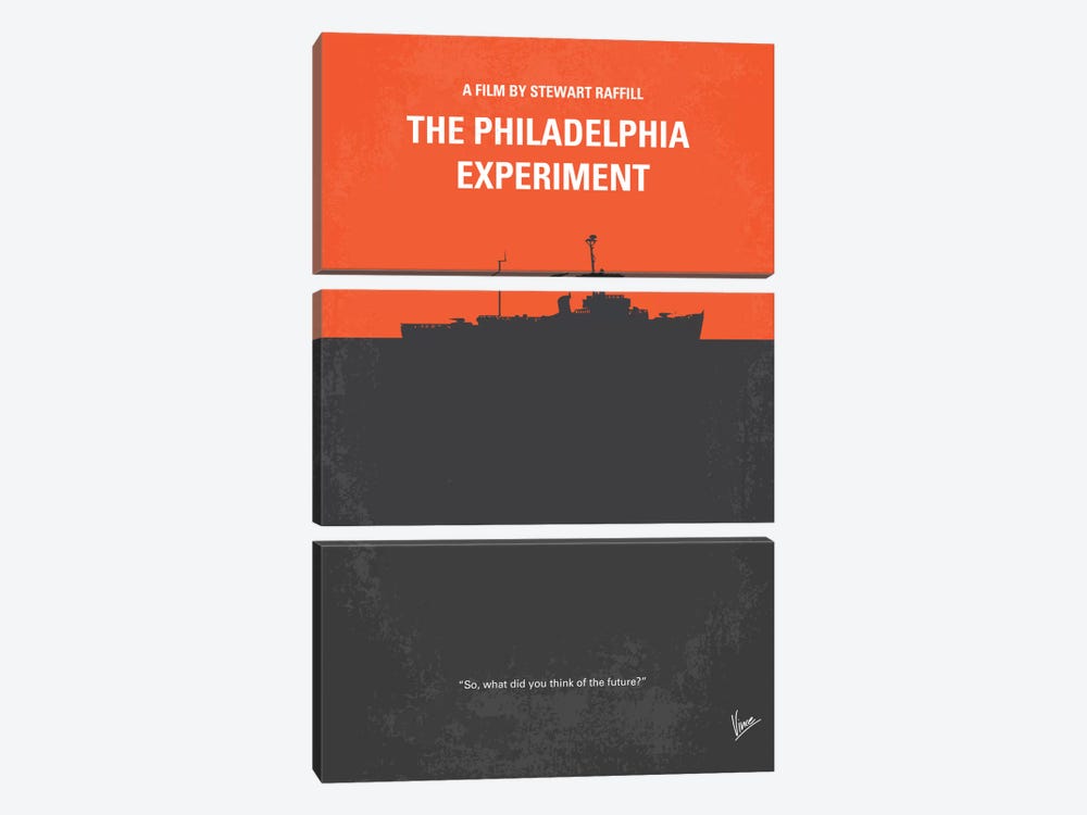 The Philadelphia Experiment Minimal Movie Poster by Chungkong 3-piece Canvas Artwork