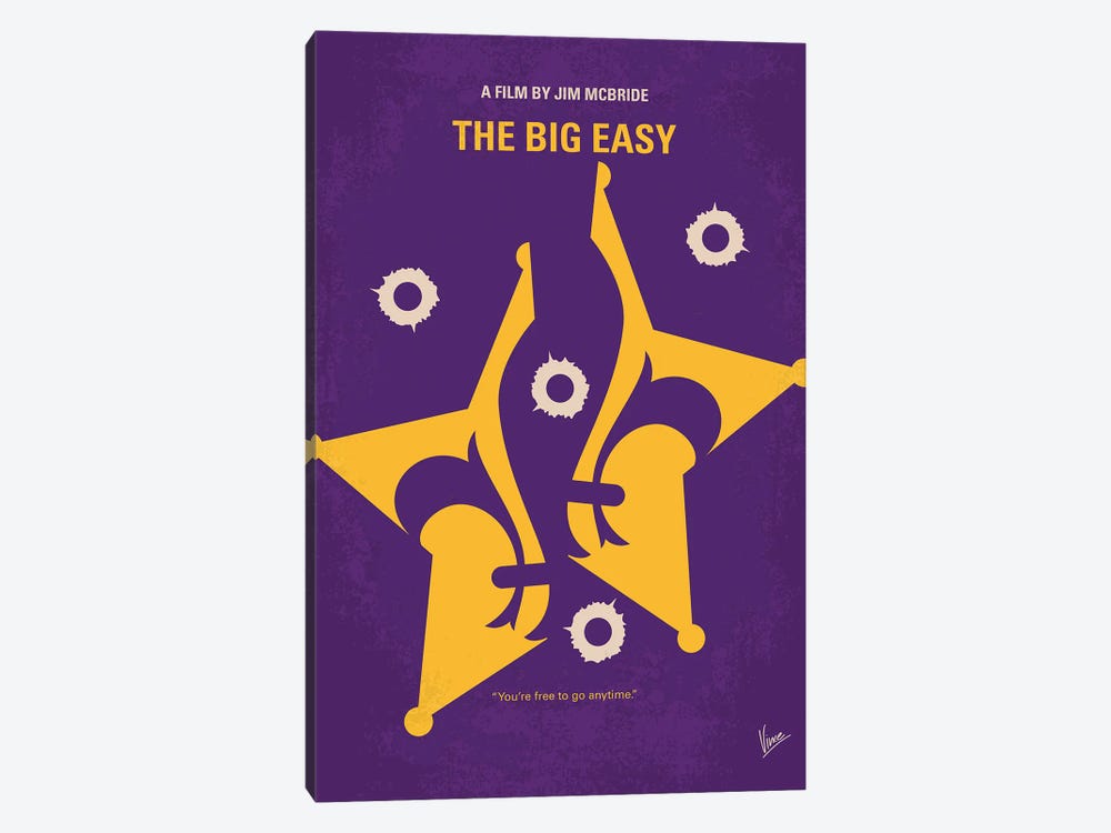 My The Big Easy Minimal Movie Poster by Chungkong 1-piece Canvas Print