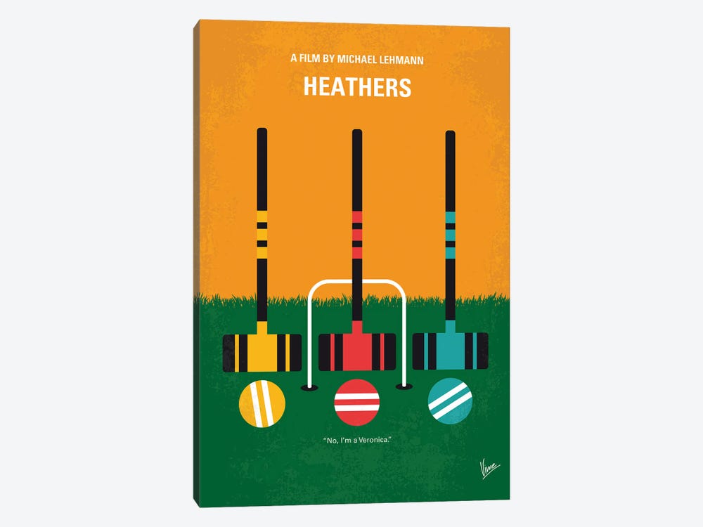 My Heathers Minimal Movie Poster by Chungkong 1-piece Canvas Art