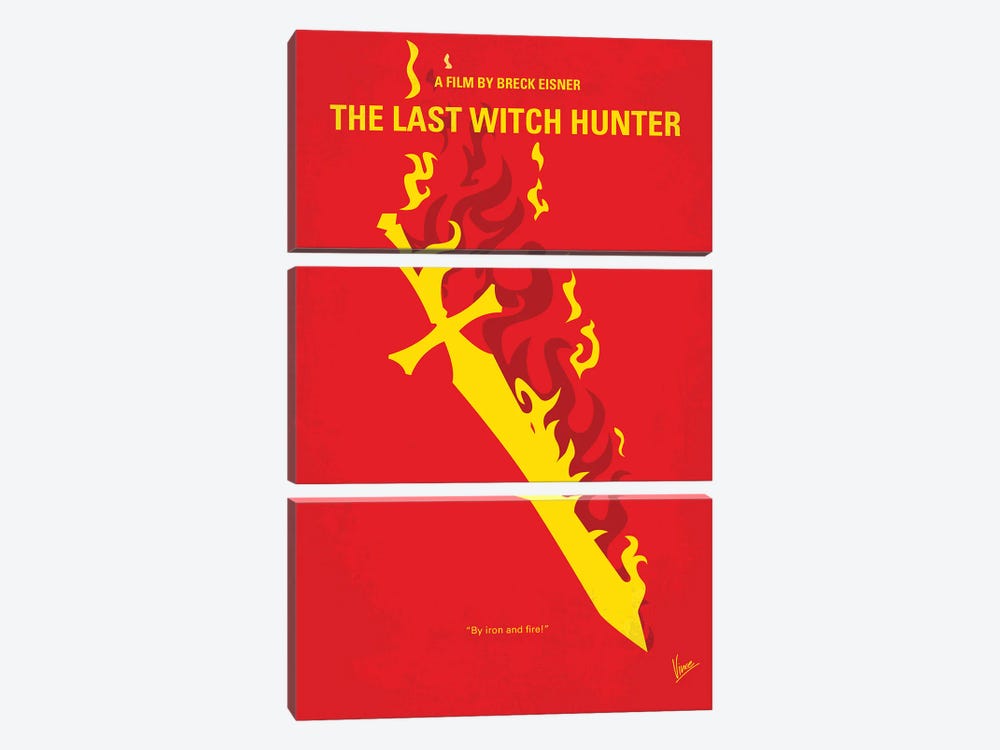 My The Last Witch Hunter Minimal Movie Poster by Chungkong 3-piece Canvas Art Print