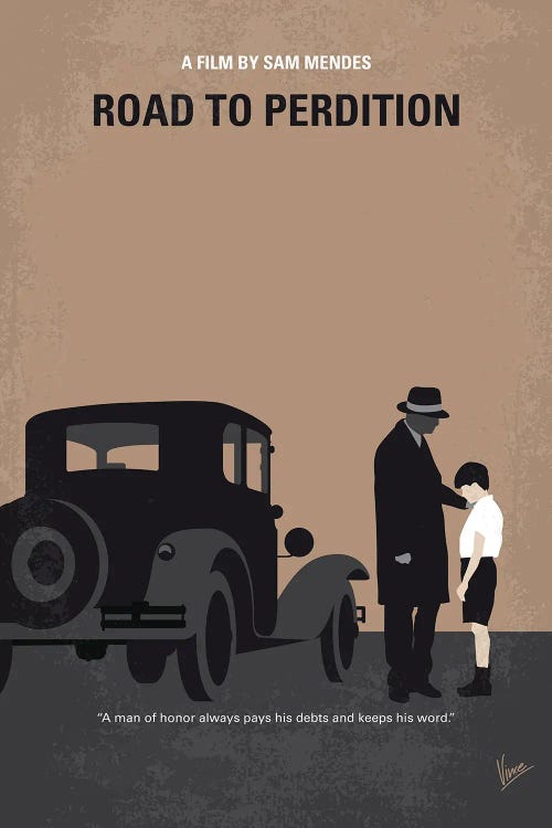 My Road To Perdition Minimal Movie Poster